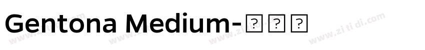 Gentona Medium字体转换
